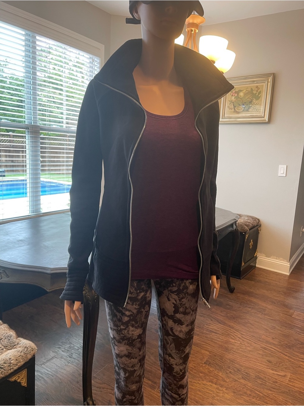 Lululemon Black Scuba Jacket with High Collar